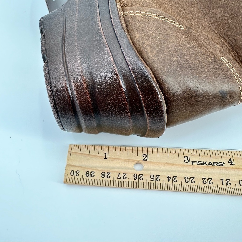 Bionica NWT Rangley Brown Leather Lace Up Bright Interior Detailed Boots Size 8M - Picture 15 of 16